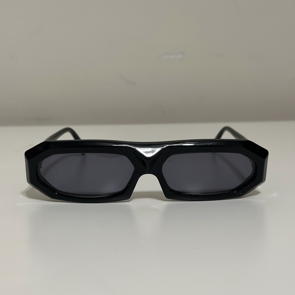 alain mikli Black Women’s Rectangular Sunglasses Handmade 561 101 C.M 88